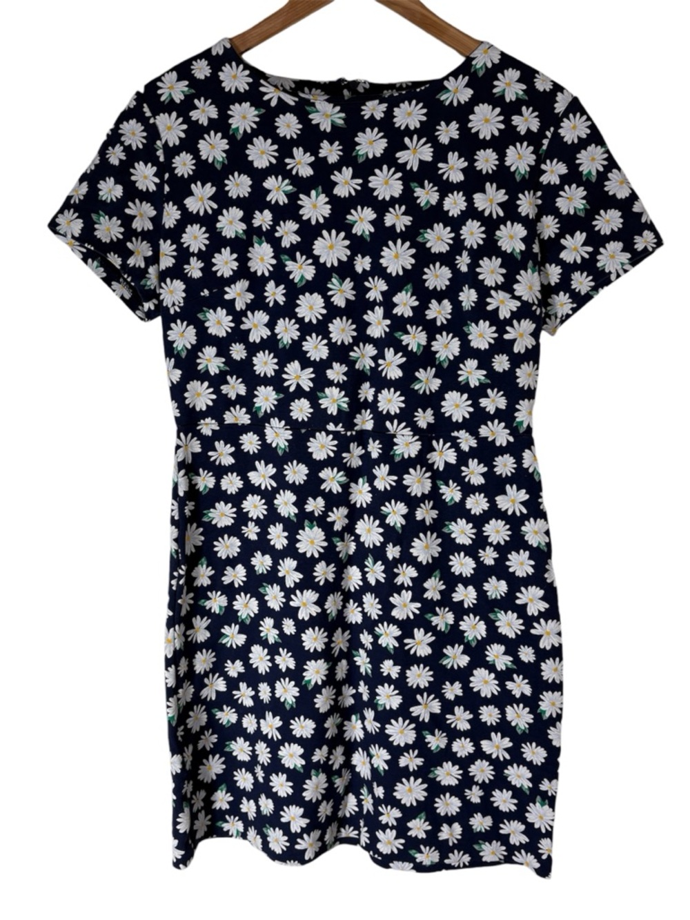 Old Navy Daisy Print Dress Navy White Floral Cottagecore Size Large